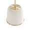 Manhattan Comfort Round End Table 1.0 and End Table 2.0 Set of 2, 18.43 in L, Stainless Steel, Cream 2-AT03-CR - alternate 4